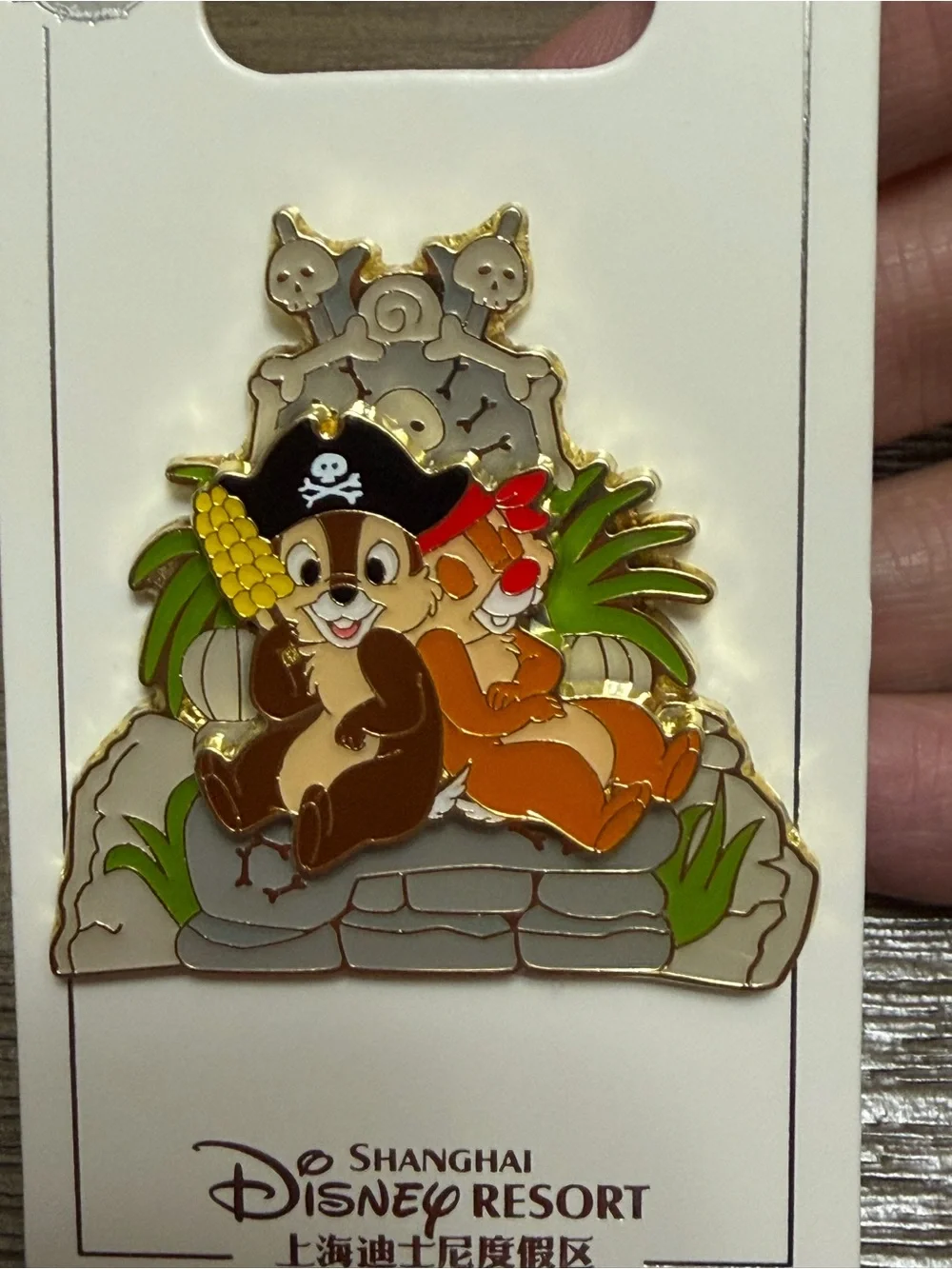 Shanghai Disney Chip and Dale Attraction Series Pirates of the Caribbean Pin